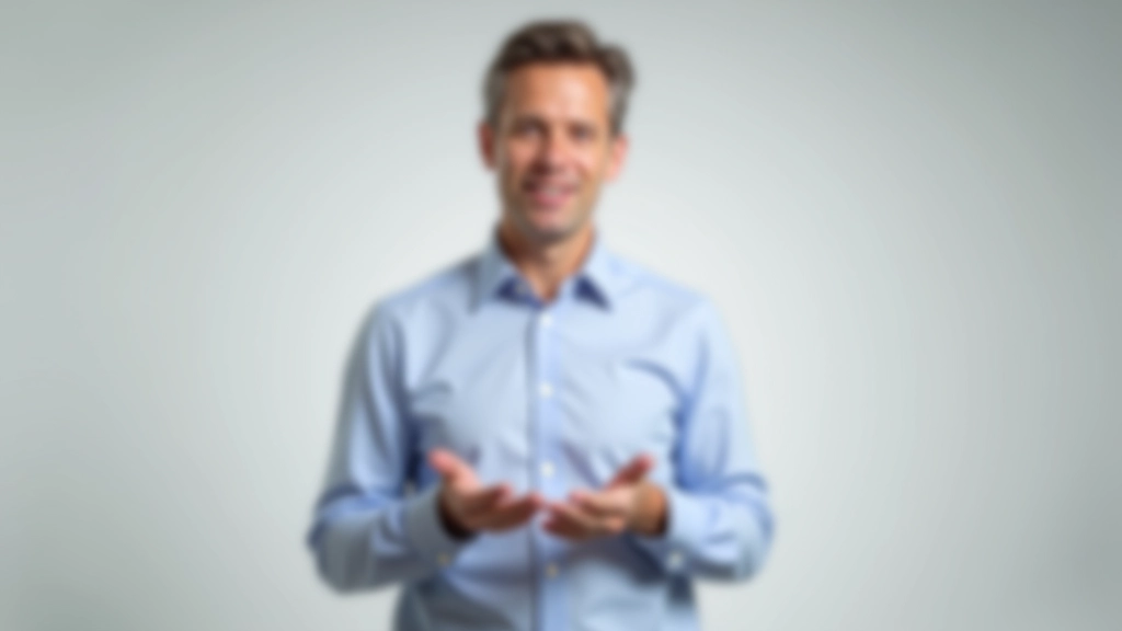 Person demonstrating natural hand position and gesture while speaking during a presentation